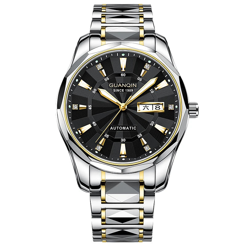 Men's Tungsten Steel Luminous Mechanical Watch