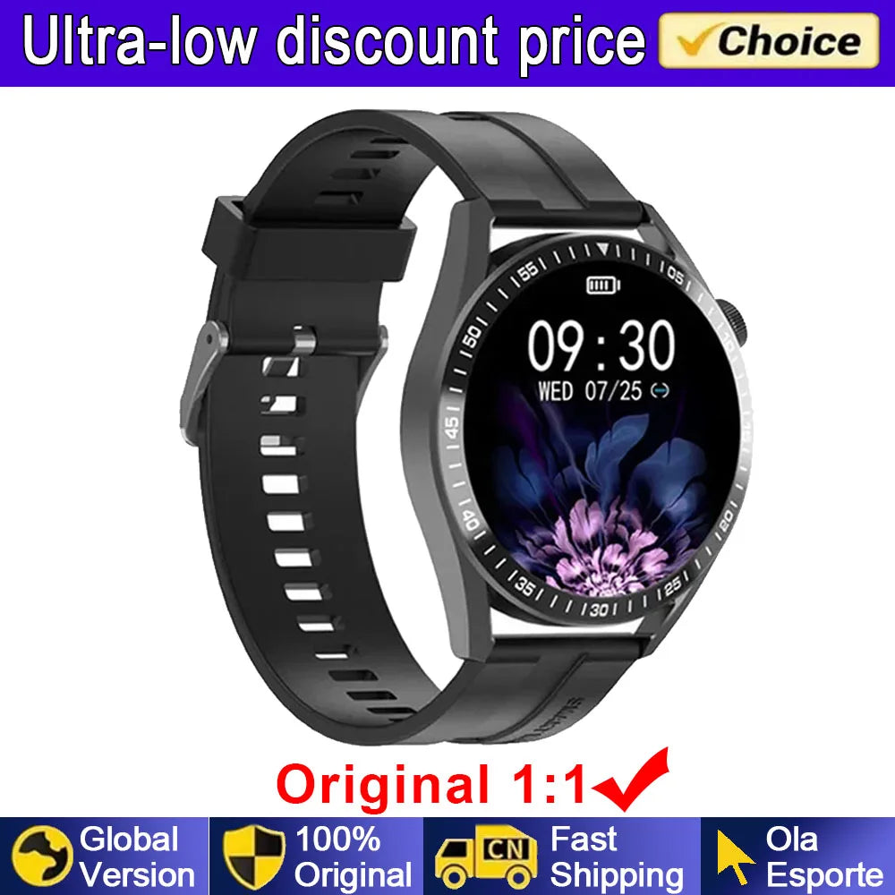 Smart Watch Men Watch 5 Pro AMOLED 360*360 HD Screen Bluetooth Call GPS NFC Heart Rate Monitor SmartWatches 2025 New for Android