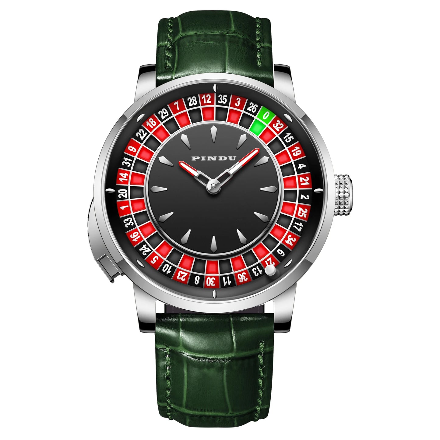 Luxury Men's Mechanical Roulette Watch - Sapphire Crystal