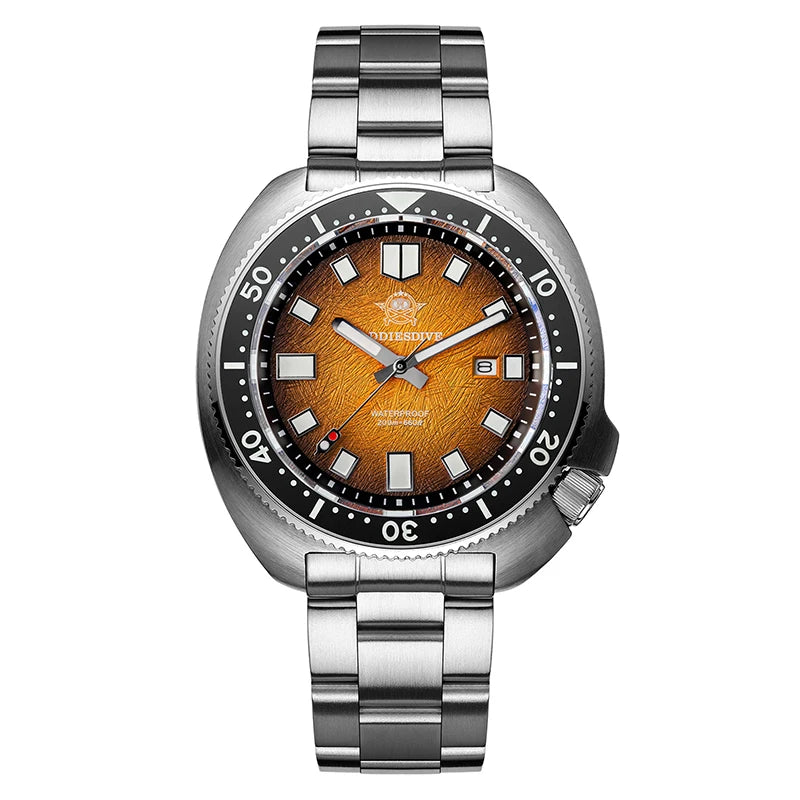 ADDIESDIVE Men's 200M Waterproof Sapphire Diver Watch