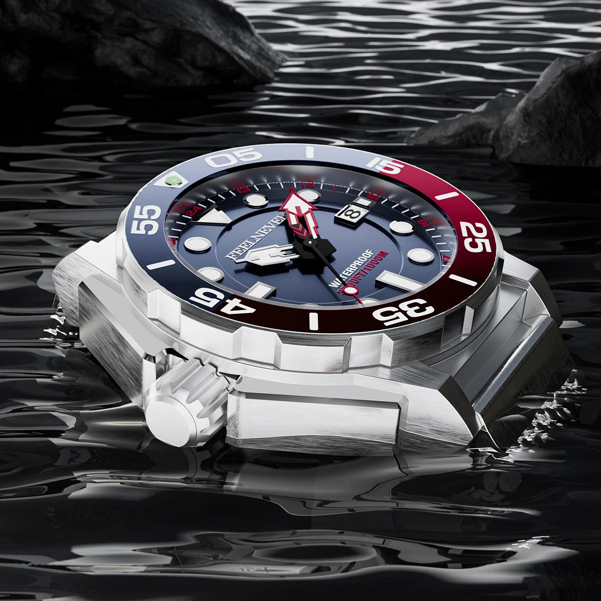 FeelNever marca superior de luxo relógio automático para homens moda negócios relógio masculino militar à prova dwaterproof água relógios mecânicos