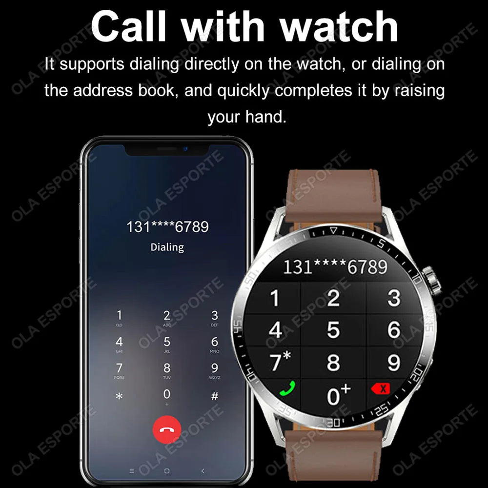 Smart Watch Men Watch 5 Pro AMOLED 360*360 HD Screen Bluetooth Call GPS NFC Heart Rate Monitor SmartWatches 2025 New for Android