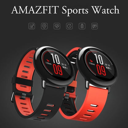 Original amazfit ritmo masculino relógio inteligente sportwatch global firmware com inglês idioma estoque bluetooth relógio gps 95novos relógios
