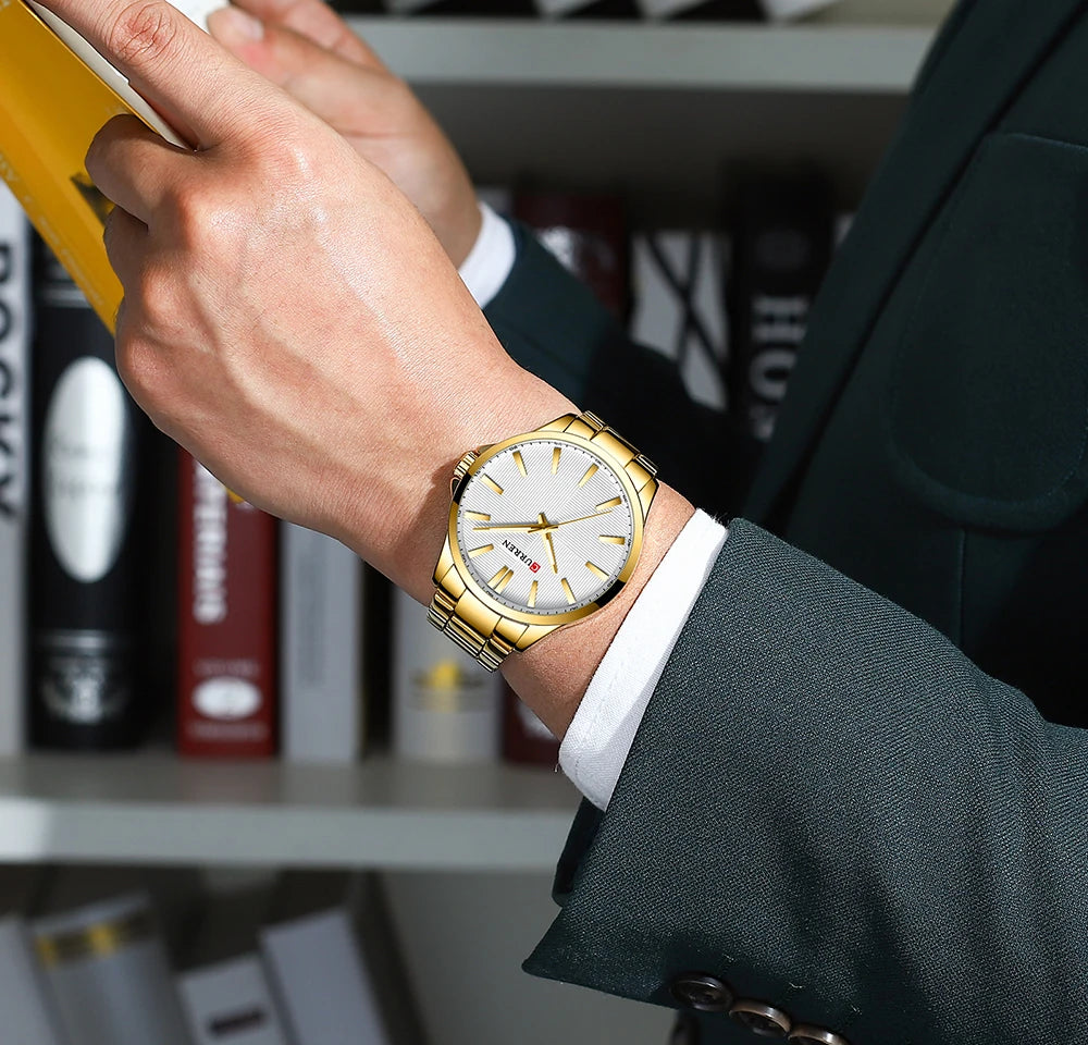CURREN Men Watch Top Brand Luxury Waterproof Military Army Male Clock Sport Stainless Steel Wristwatch relogio masculino 8322