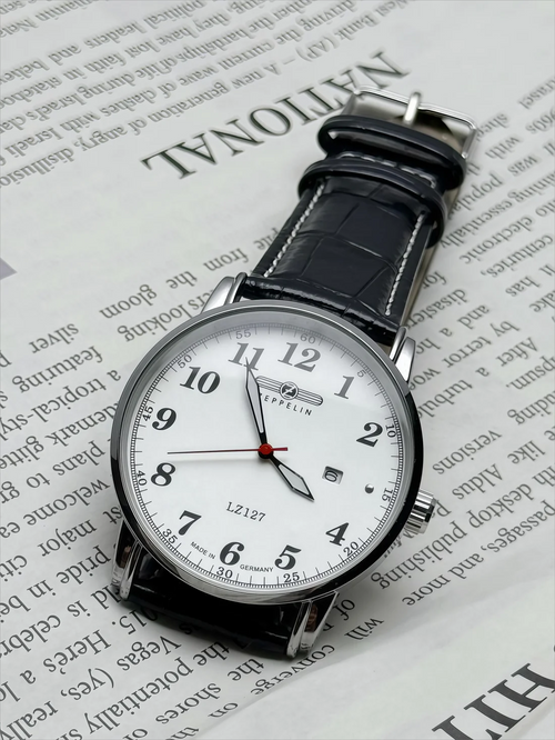 2026 New Luxury Zeppelin Casual Fashion Belt Mesh Band Men's Sweep Seconds Movement Best Selling Product Direct Mail Men' Watch