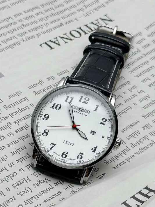 2026 New Luxury Zeppelin Casual Fashion Belt Mesh Band Men's Sweep Seconds Movement Best Selling Product Direct Mail Men' Watch