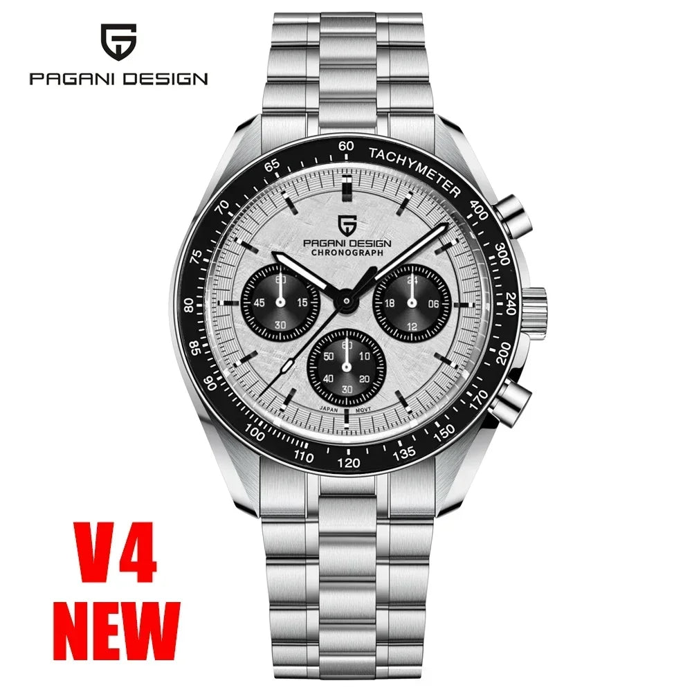 PAGANI DESIGN 2025 New Men's Watches Top Luxury Quartz Watch For Men Auto Date Speed Chronograph AR Sapphire Mirror Wrist watch