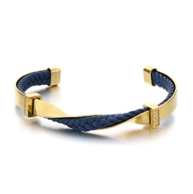 Kalen Men's Unique Irregular Bracelets - Gold/Silver