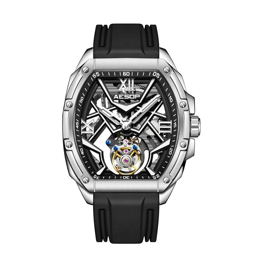 Aesop Tourbillon Skeleton Sapphire Men's Mechanical Watch