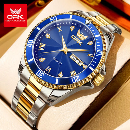 Luxury Gold Waterproof Men's Watch by OPK