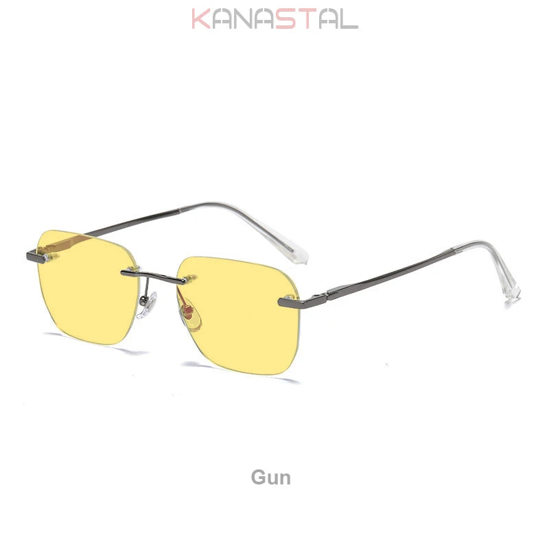 Polarized Frameless Titanium Sunglasses UV400