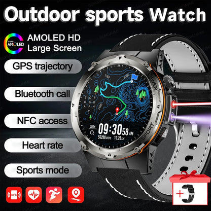 AMOLED Outdoor Sports Smartwatch with GPS & NFC