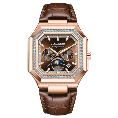 HANBORO Automatic Square Men's Fashion Watch