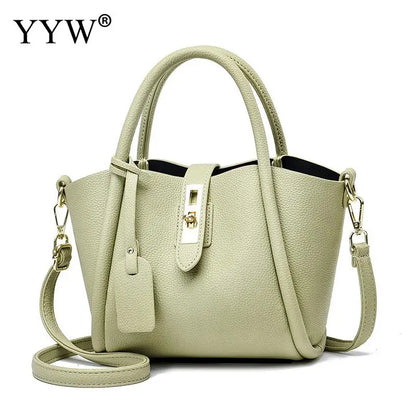 Elegant Lychee Pattern PU Leather Tote for Women