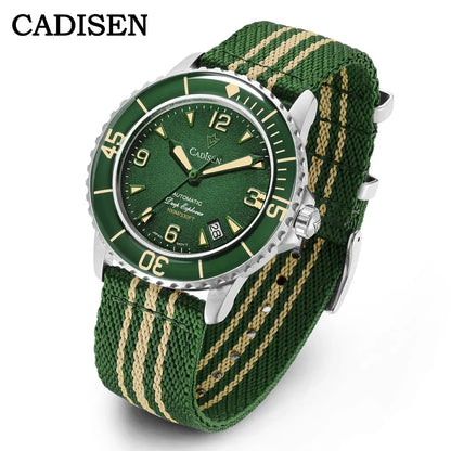CADISEN Deep Explorer Green Automatic Watch