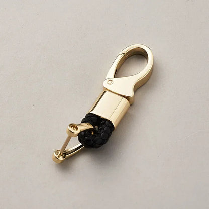 Custom Leather Logo Keychain with Laser Engraving