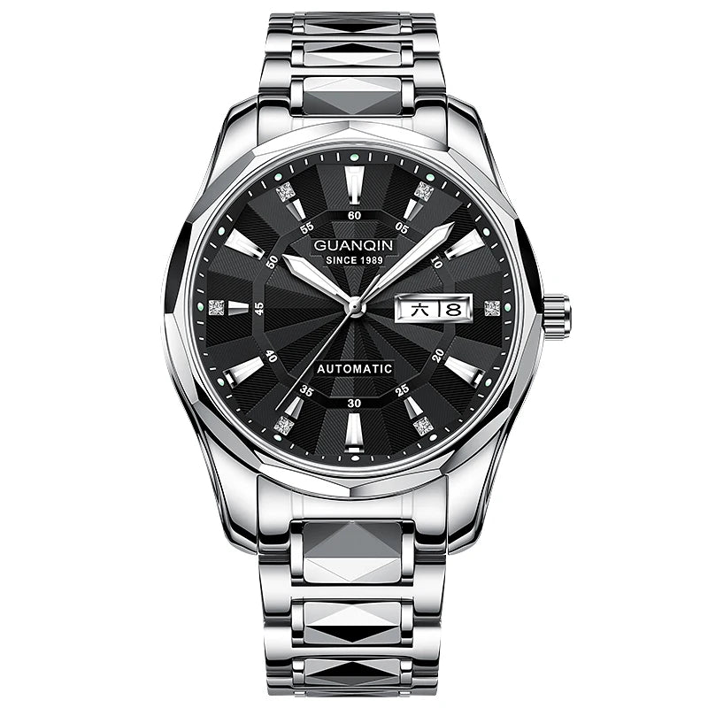 Men's Tungsten Steel Luminous Mechanical Watch