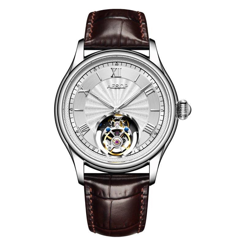 Luxury Aesop Tourbillon Skeleton Watch for Men