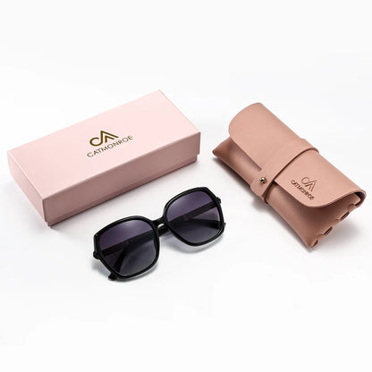 CATMONROE Luxury Polarized Women Sunglasses Butterfly Frame Pink Gift Box Fashion UV400 Sun Glasses Apparel Accessories