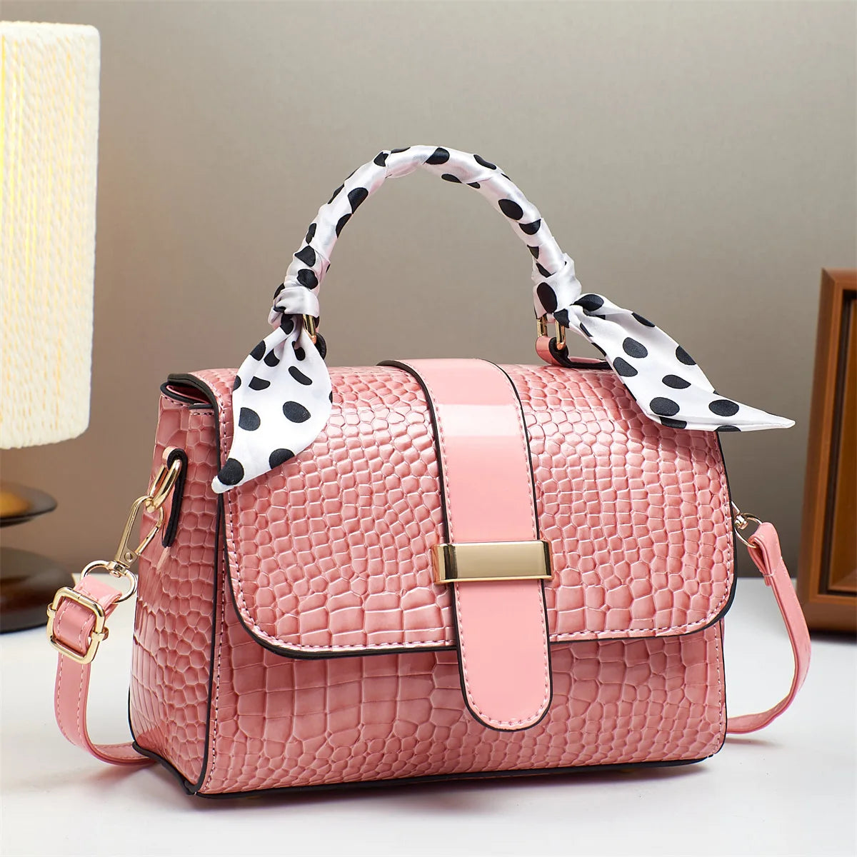 Luxo padrão de pedra bolsa quadrada popular grande capacidade feminina crossbody bolsa de ombro versátil bolsa de couro do plutônio