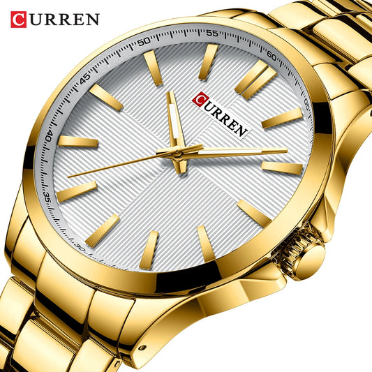 CURREN Men Watch Top Brand Luxury Waterproof Military Army Male Clock Sport Stainless Steel Wristwatch relogio masculino 8322
