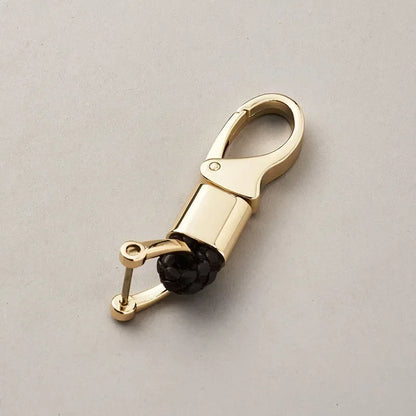 Custom Leather Logo Keychain with Laser Engraving