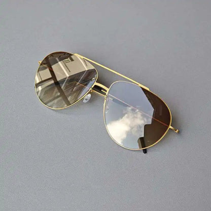 Ultra-Light Titanium Pilot Sunglasses - UV Protection