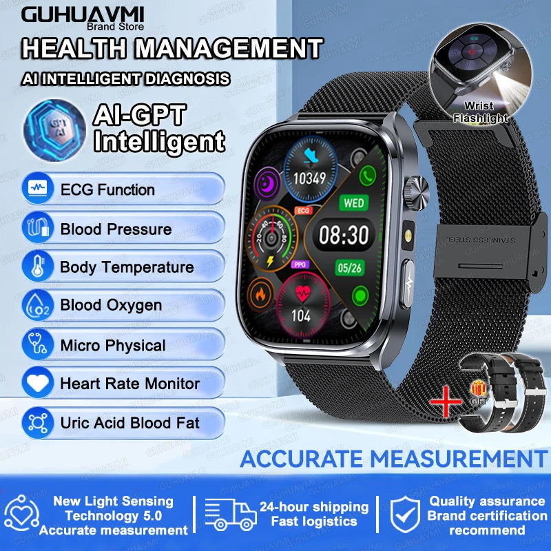 2025 Smartwatch ECG Heart Health Monitor