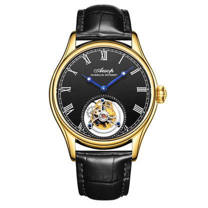 Aesop Luxury Skeleton Tourbillon Watch