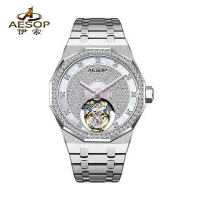 Aesop Mechanical Skeleton Tourbillon Watch