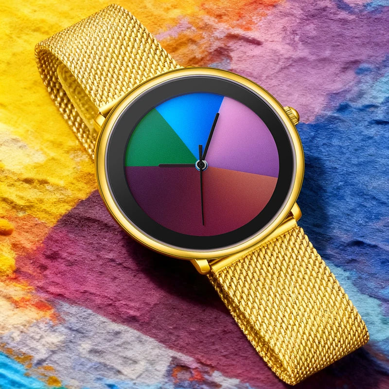 LIGE Elegant Rose Gold Quartz Women's Watch