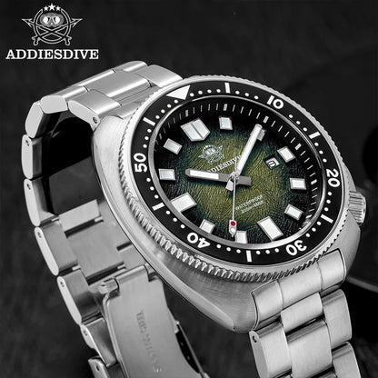ADDIESDIVE Quartz Watches For Men Sapphire Glass 41mm AR Coated 200M Waterproof Diver Watch BGW9 Luminous New AD2511 Man Watch