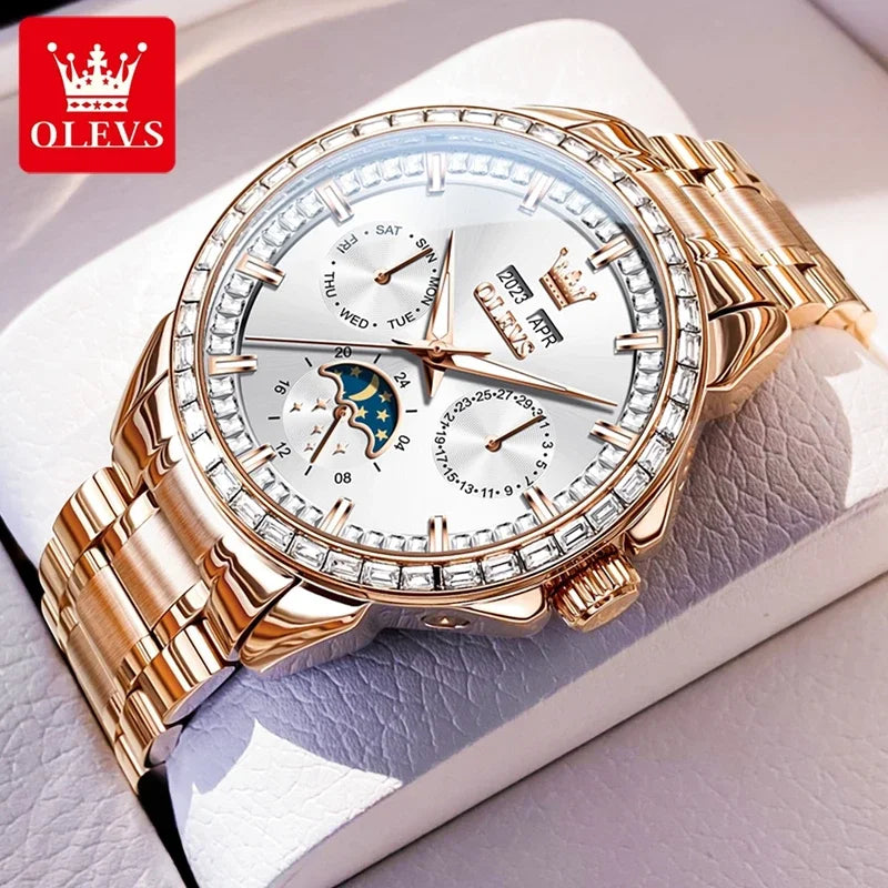 OLEVS 6695 Luxury Men's Multifunctional Watch