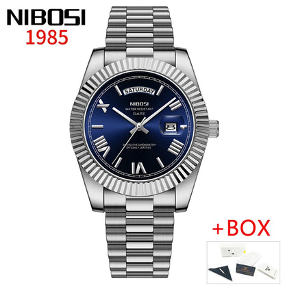 Luxury Red Gold Quartz Watch for Men - Nibosi