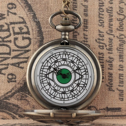 Doutor estranho retro ao redor da motocicleta olho relógio de bolso mágico olho matriz relógio estudante filme