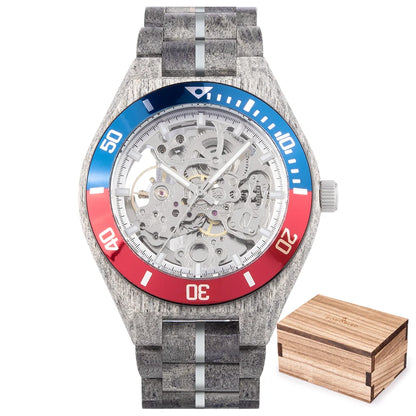 BOBO BIRD Men's Luxury Wooden Mechanical Watch