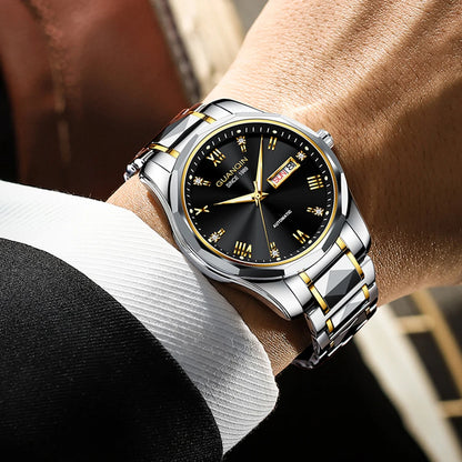 Men's Tungsten Steel Luminous Mechanical Watch