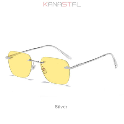 Polarized Frameless Titanium Sunglasses UV400