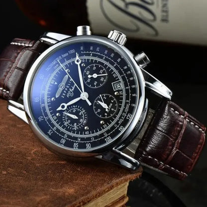 Zeppelin Airship Luxury Leather Men's Watch