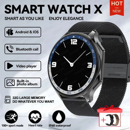 Smartwatch AMOLED 32GB Bluetooth Heart Rate Monitor