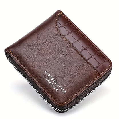 Luxury Men's Leather Wallet with RFID and Coin Pocket