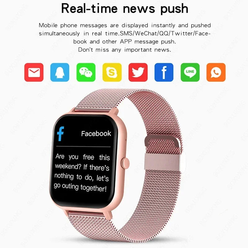 Xiaomi chamada relógio inteligente feminino mostrador personalizado smartwatch para android ios à prova dwaterproof água bluetooth música relógios relógio de toque completo