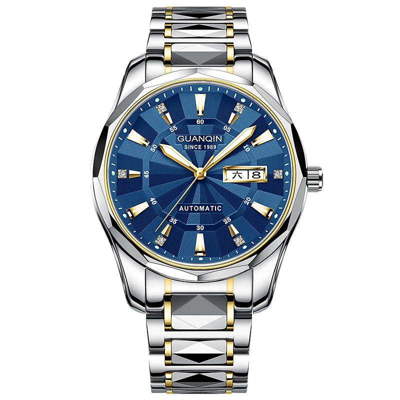 Men's Tungsten Steel Luminous Mechanical Watch