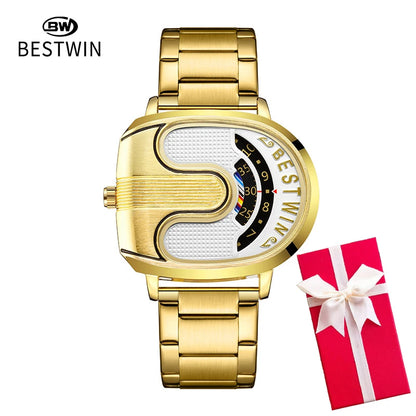 Luxury Men's Gold Quartz Sports Watch