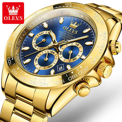 OLEVS 6638 Luminous Stainless Steel Automatic Watch