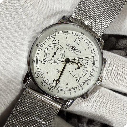 2026 New Zeppelin Light Luxury Retro Classic Gift Men's Watch Fashion Business Sports Multi Functional Five Pin Quartz Watch