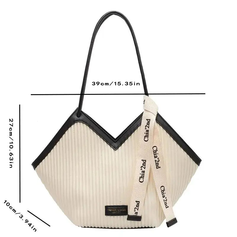 Estilo coreano grande saco feminino casual all-match bolsa de lona commuter bolsa de ombro estudante sacola