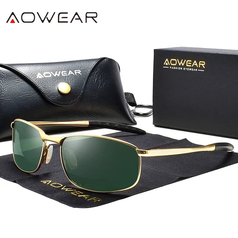 AOWEAR Polarized Retro Sunglasses for Men & Women