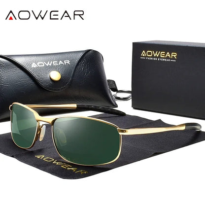 AOWEAR Polarized Retro Sunglasses for Men & Women
