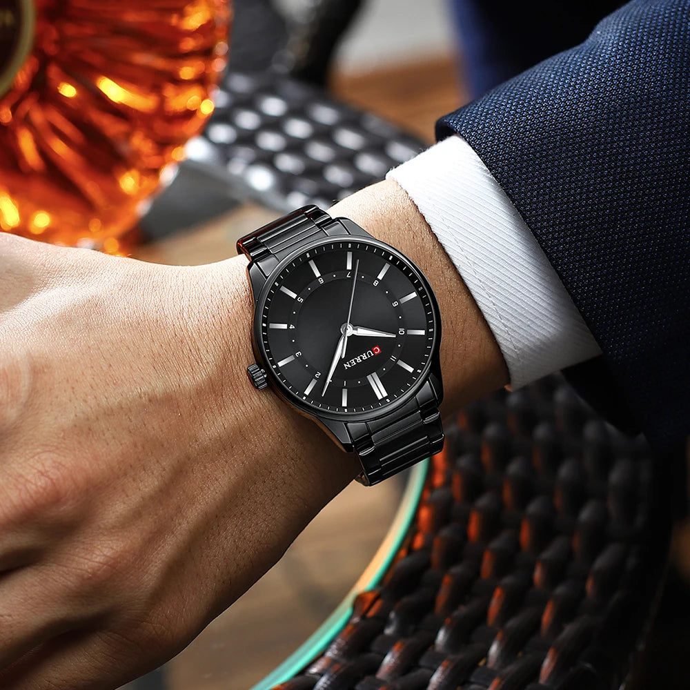 CURREN Fashion Sports Watch Men's Business Quartz Watch Luxury Stainless Steel Casual Luminous Clock Watch relogio masculino